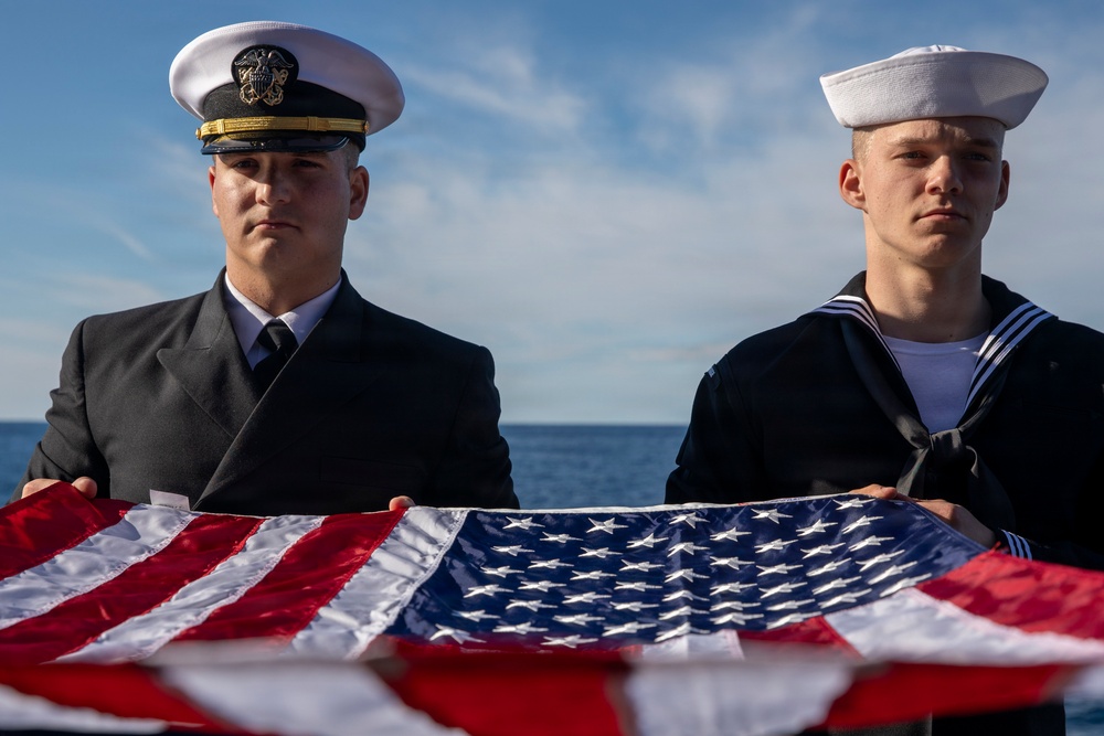 USS Kearsarge Conducts Burial at Sea