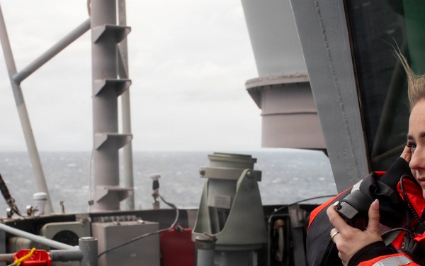 USS Kearsarge Conducts Replenishment At Sea