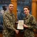 Machinery Repairman Fireman Noah Edwards receives Surface Warfare Engineering Schools Command (SWESC) Great Lakes Student of the Month