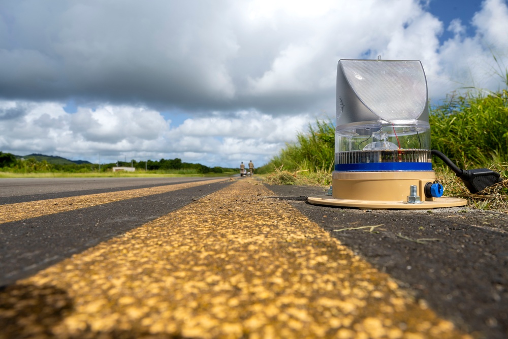 346th EABS install taxiway lights