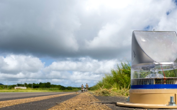 346th EABS install taxiway lights