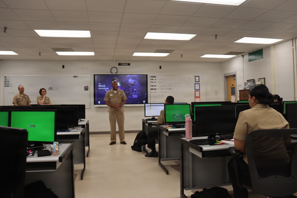 Rear Admiral Brooks NTTC Meridian Site Visit