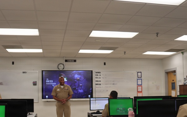 Rear Admiral Brooks NTTC Meridian Site Visit