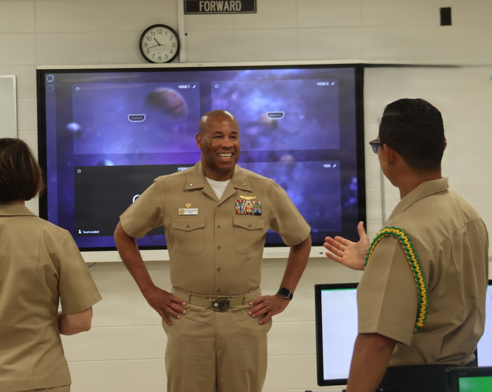 Rear Admiral Brooks NTTC Meridian Site Visit