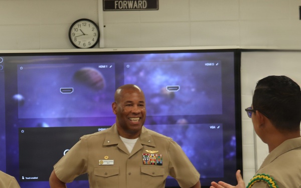 Rear Admiral Brooks NTTC Meridian Site Visit