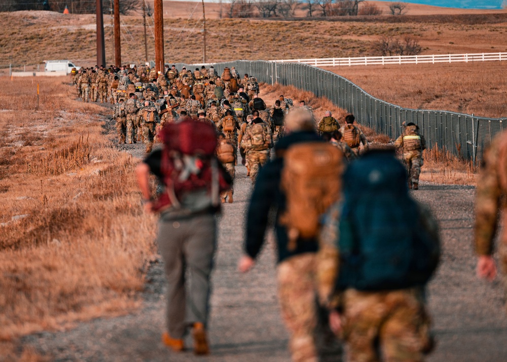 F.E. Warren AFB Hosts Norwegian Foot March