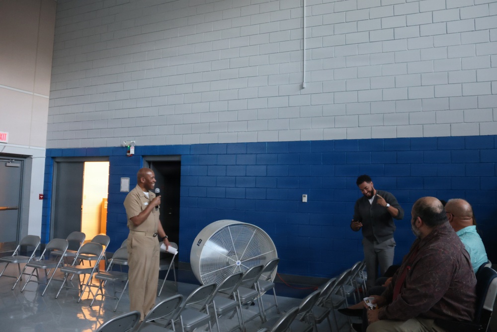 Rear Admiral Brooks NTTC Meridian Site Visit