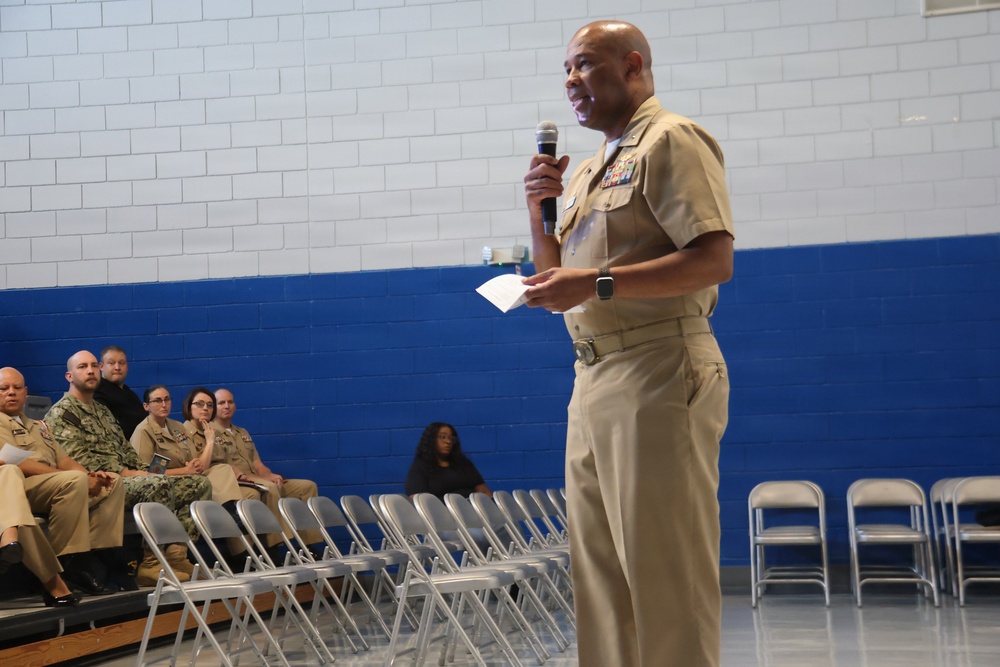Rear Admiral Brooks NTTC Meridian Site Visit
