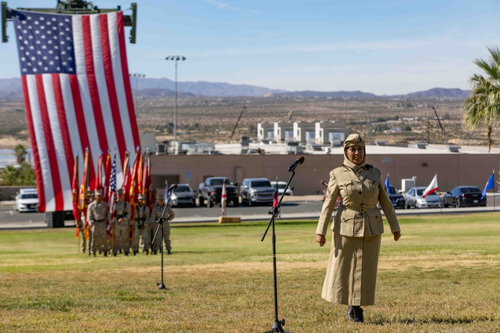 The Combat Center celebrates the Marine Corps’ 250th birthday with a historic uniform