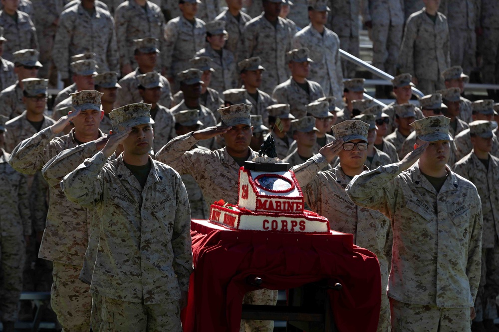 The Combat Center celebrates the Marine Corps’ 250th birthday with a historic uniform