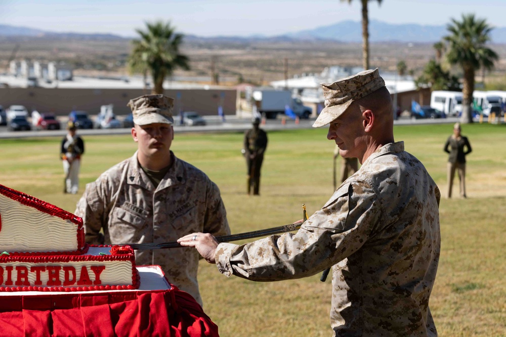 The Combat Center celebrates the Marine Corps’ 250th birthday with a historic uniform