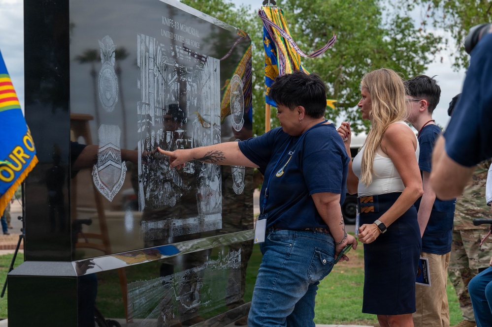 Luke Air Force Base Dedicates Knife 13 Memorial Wall Honoring Fallen Airmen