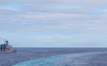 USS Theodore Roosevelt Refueling at Sea