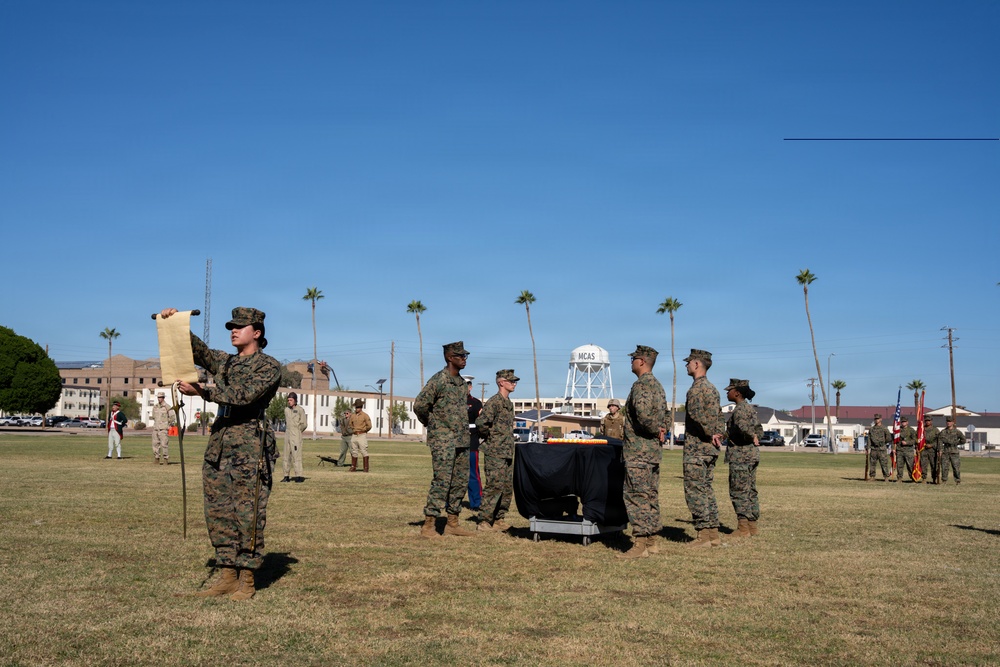 MCAS Yuma's 250th Birthday Cake Cutting Ceremony