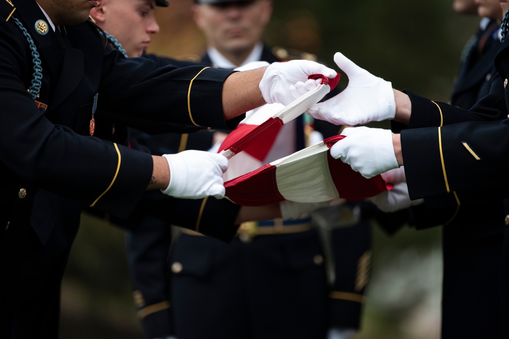Full Military Funeral Honors with Escort were Conducted for U.S. Army Tech Sgt. Joseph Moore in Section 78
