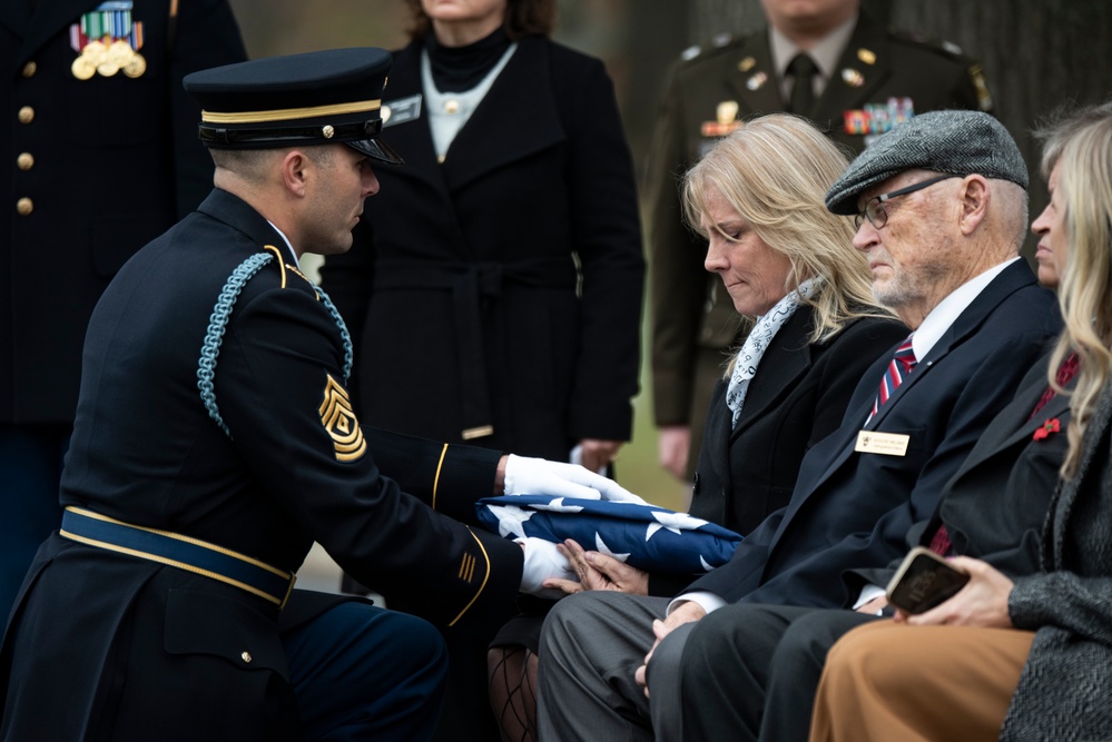 Full Military Funeral Honors with Escort were Conducted for U.S. Army Tech Sgt. Joseph Moore in Section 78