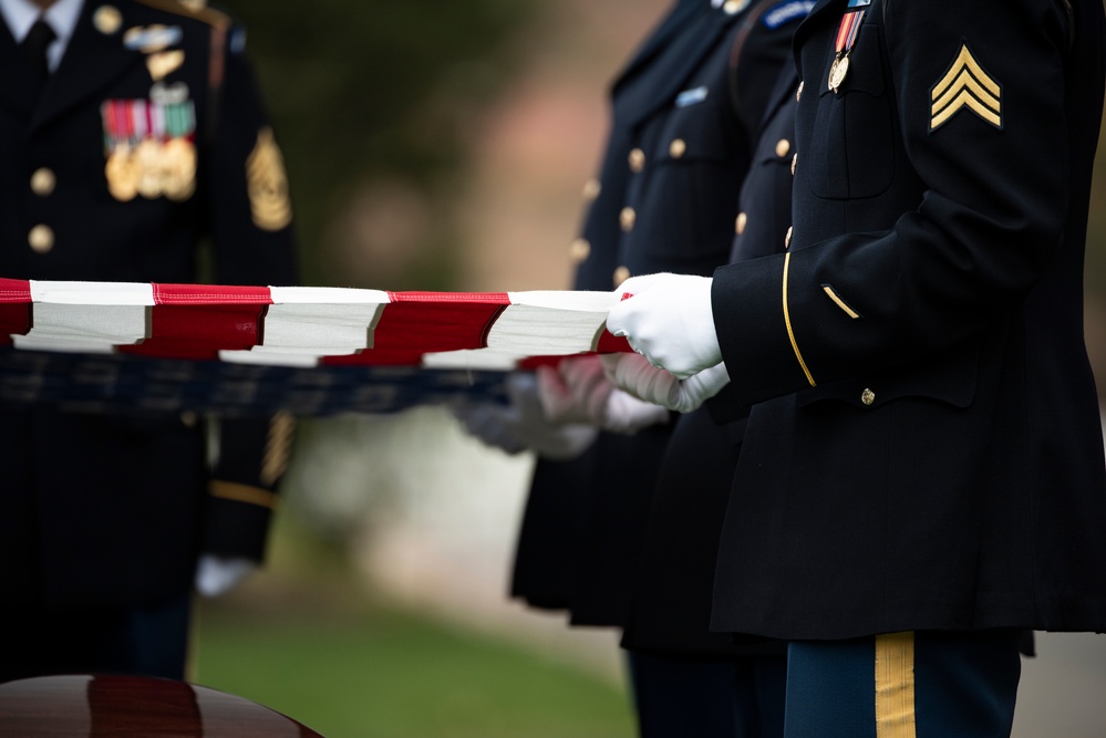 Full Military Funeral Honors with Escort were Conducted for U.S. Army Tech Sgt. Joseph Moore in Section 78