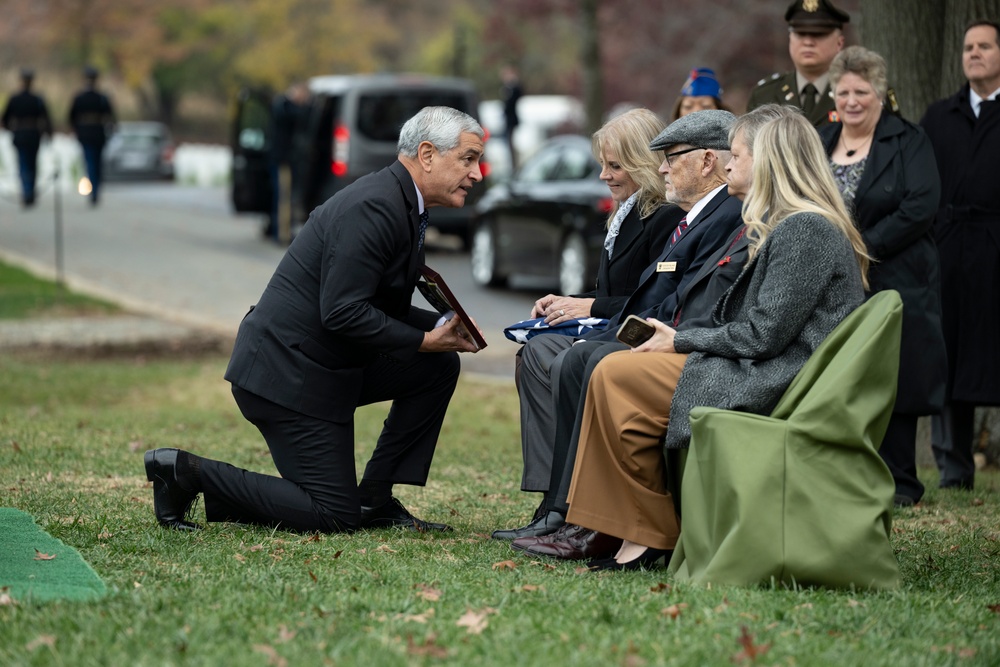 Full Military Funeral Honors with Escort were Conducted for U.S. Army Tech Sgt. Joseph Moore in Section 78