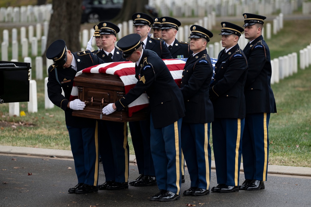 Full Military Funeral Honors with Escort were Conducted for U.S. Army Tech Sgt. Joseph Moore in Section 78