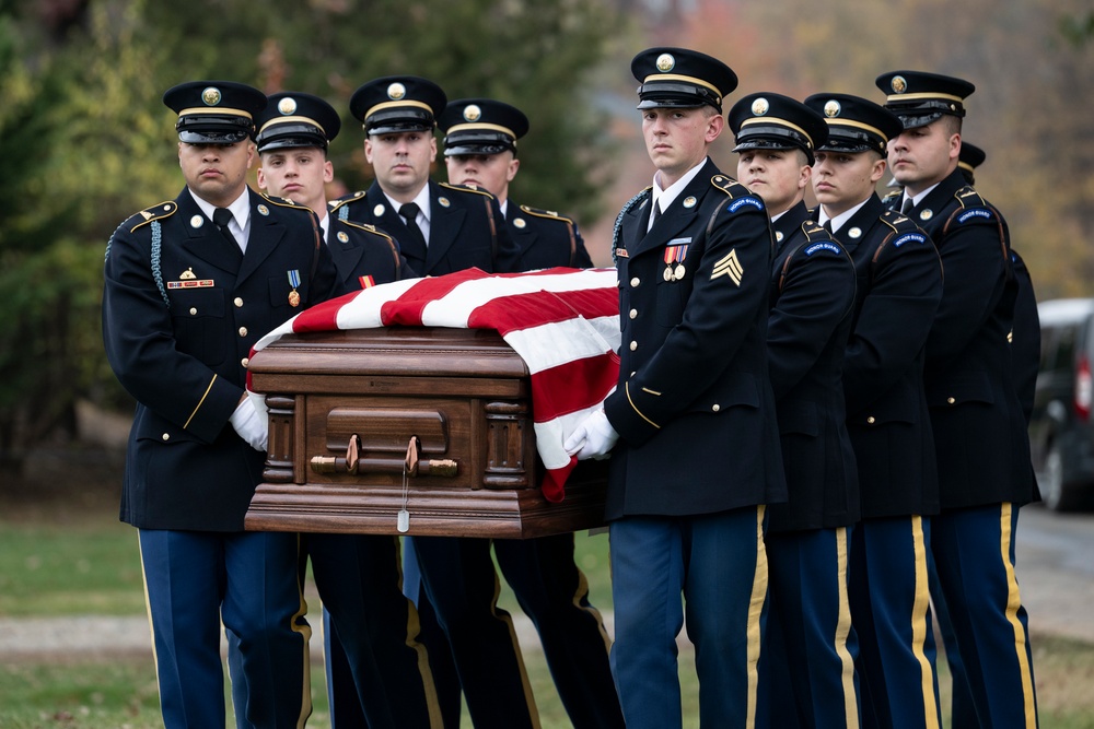 Full Military Funeral Honors with Escort were Conducted for U.S. Army Tech Sgt. Joseph Moore in Section 78