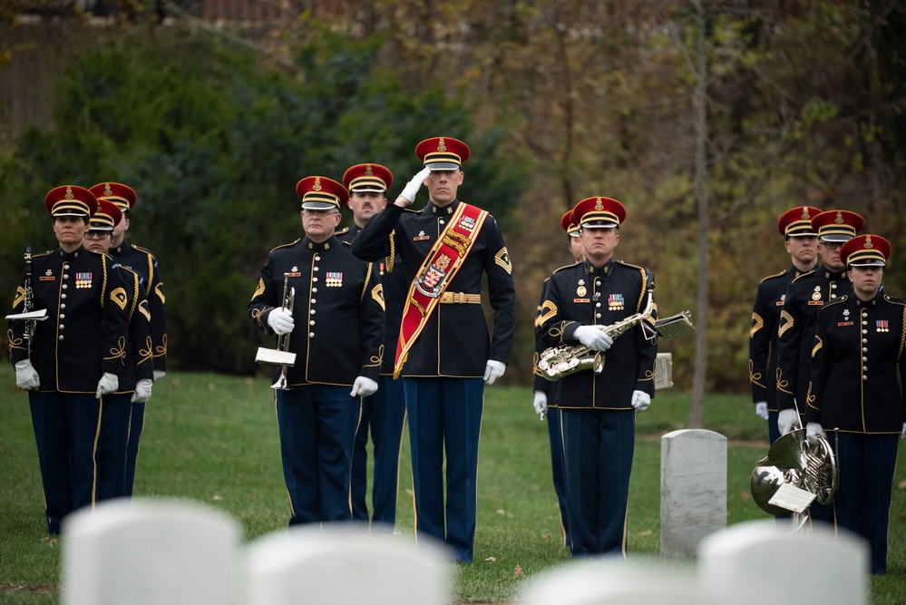 Full Military Funeral Honors with Escort were Conducted for U.S. Army Tech Sgt. Joseph Moore in Section 78