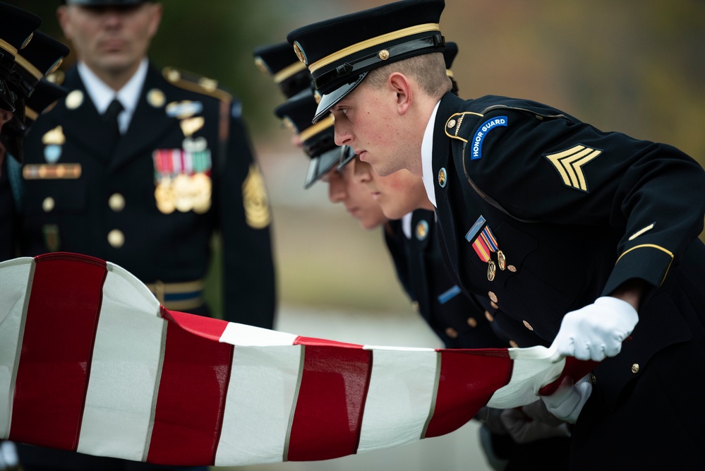 Full Military Funeral Honors with Escort were Conducted for U.S. Army Tech Sgt. Joseph Moore in Section 78