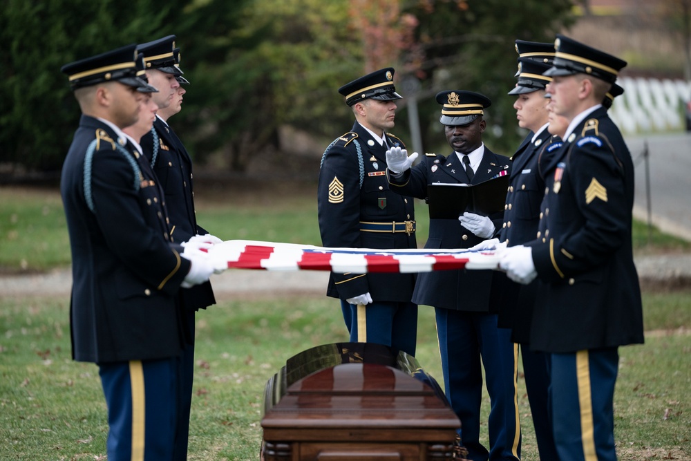 Full Military Funeral Honors with Escort were Conducted for U.S. Army Tech Sgt. Joseph Moore in Section 78