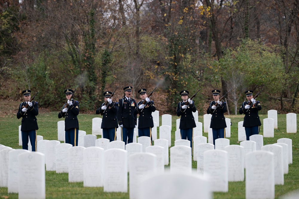Full Military Funeral Honors with Escort were Conducted for U.S. Army Tech Sgt. Joseph Moore in Section 78