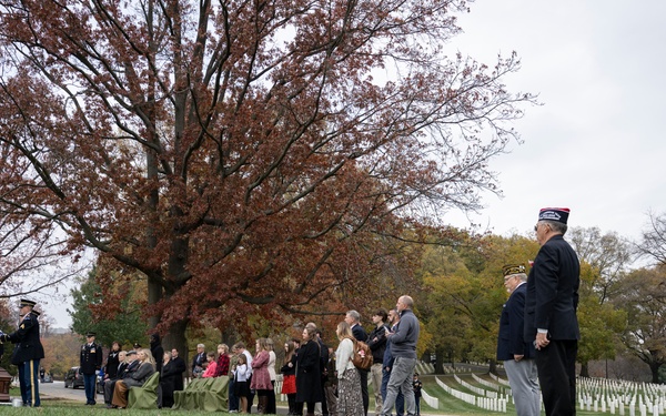 Full Military Funeral Honors with Escort were Conducted for U.S. Army Tech Sgt. Joseph Moore in Section 78
