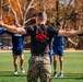 U.S. Marines with MAFCE challenge the George Washington University baseball team