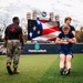 U.S. Marines with MAFCE challenge the George Washington University baseball team