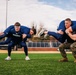 U.S. Marines with MAFCE challenge the George Washington University baseball team