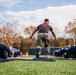 U.S. Marines with MAFCE challenge the George Washington University baseball team