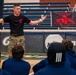 U.S. Marines with MAFCE challenge the George Washington University baseball team