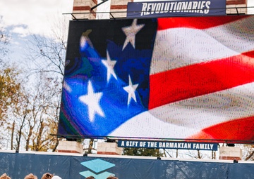 U.S. Marines with MAFCE challenge the George Washington University baseball team