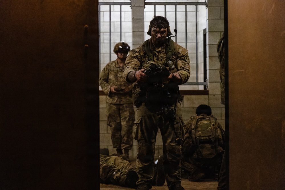 Soldier returning to field