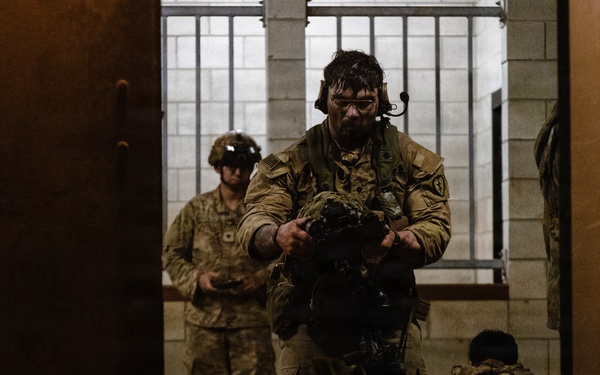 Soldier returning to field