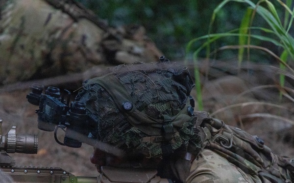 Soldier pulls security