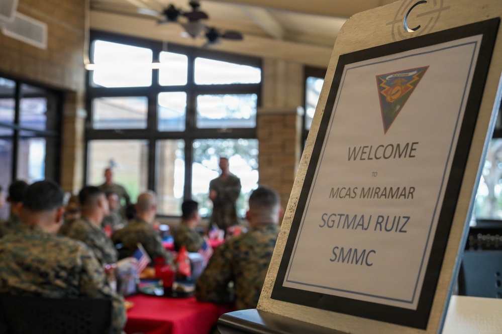 Sergeant Major of Marine Corps attends SNCO luncheon