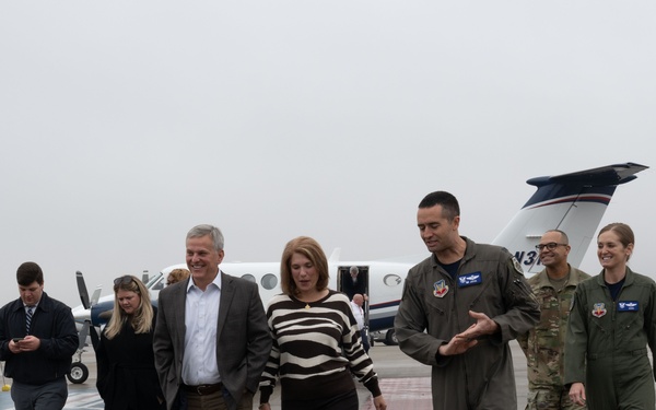 Gov. Stein Gets Up Close with Airmen and Aircraft at Seymour Johnson AFB
