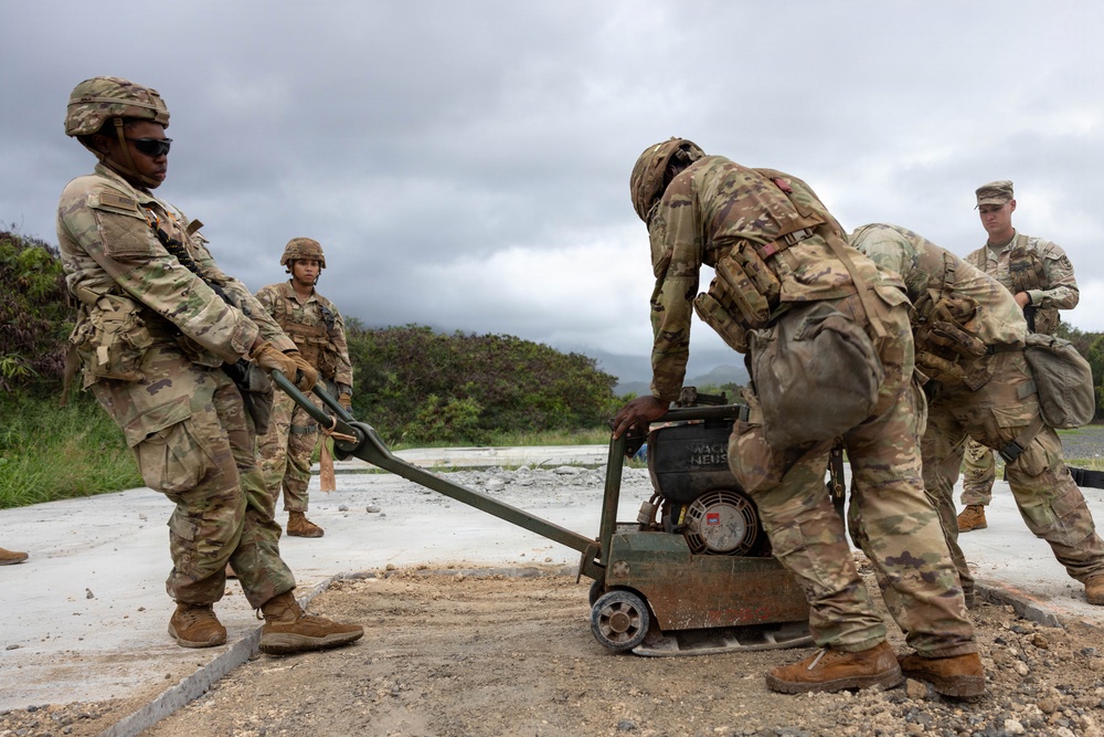 523rd Engineer Support Company Joint Airfield Damage Repair Training