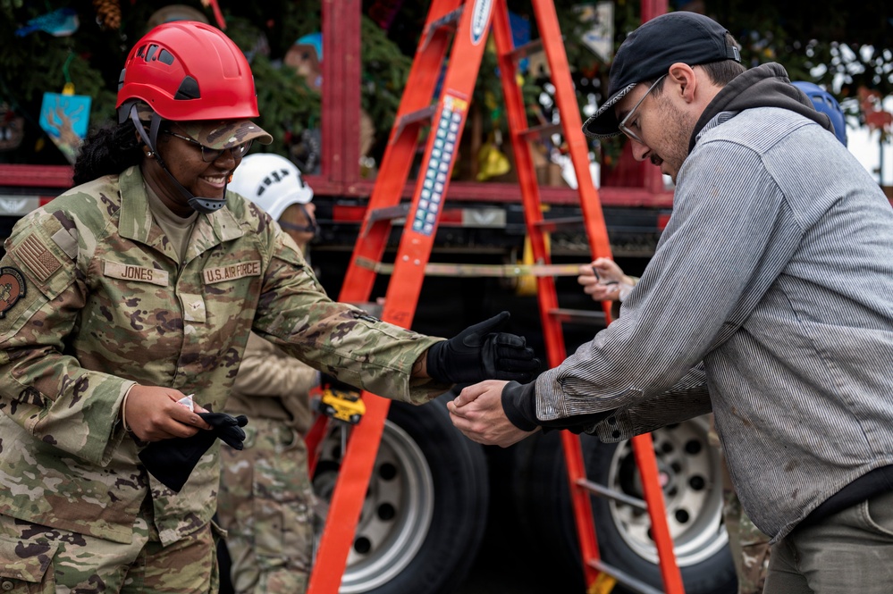 U.S. Capitol Christmas Tree visits Joint Base Andrews