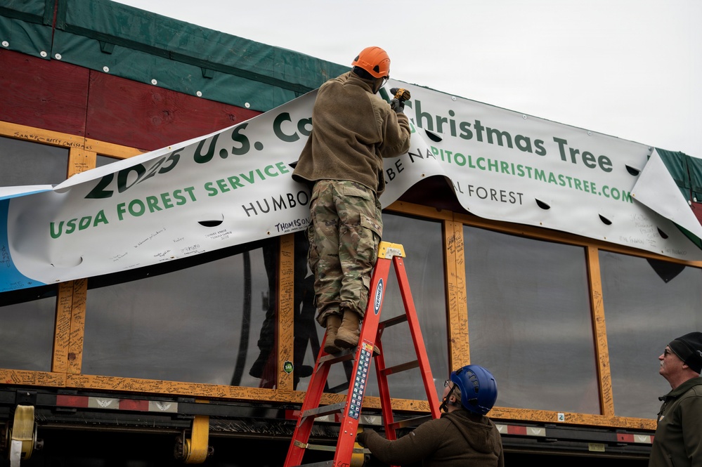 U.S. Capitol Christmas Tree visits Joint Base Andrews