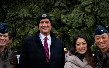 U.S. Capitol Christmas Tree visits Joint Base Andrews