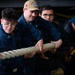 USS Theodore Roosevelt Line Handling
