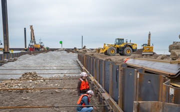 Vermilion Harbor East Pier Repairs Progress