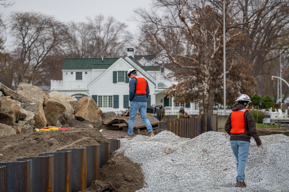 Vermilion Harbor East Pier Repairs Progress