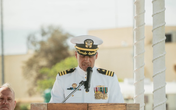 USS Missouri Holds Change of Command Ceremony