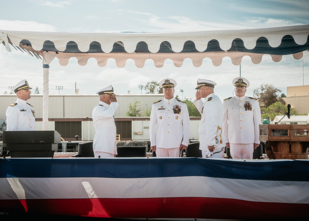 USS Missouri Holds Change of Command Ceremony