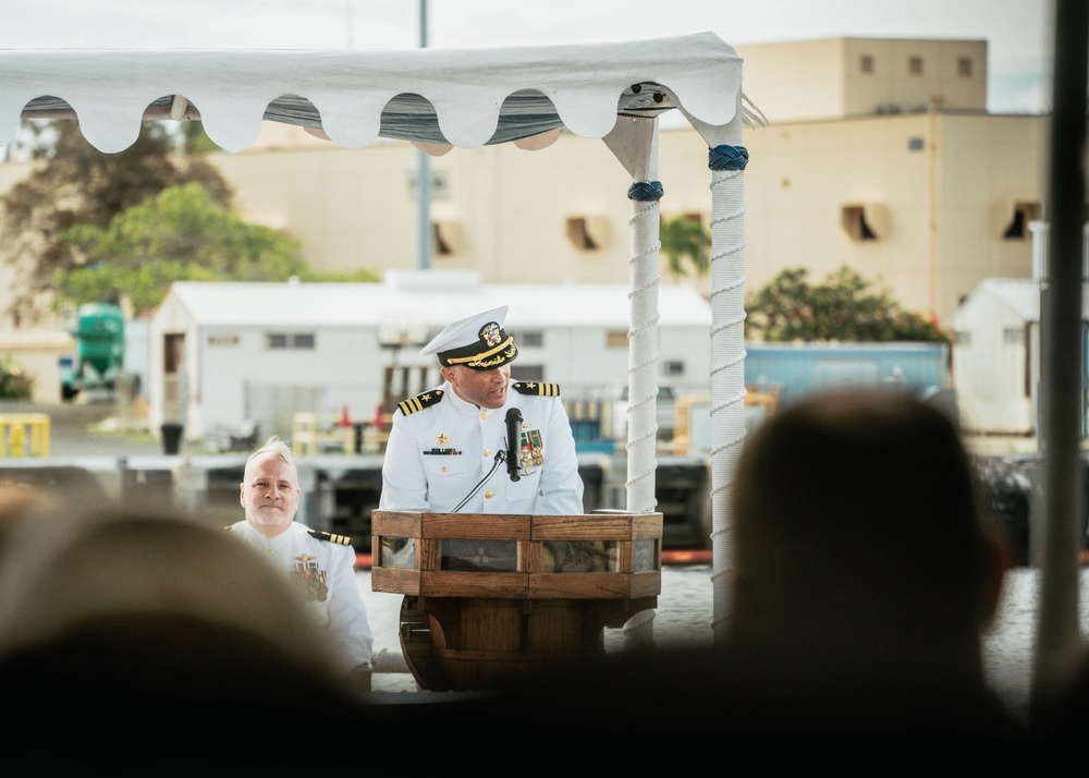 USS Missouri Holds Change of Command Ceremony